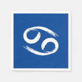 かに座 夏 6月 7月 占星術 誕生日 スタンダードカクテルナプキン (正面)