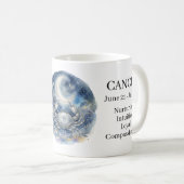かに座 天体 カニ 月 コーヒーマグカップ (正面右)