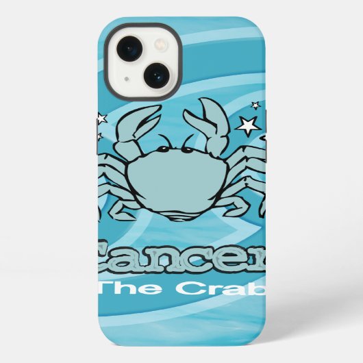 かに座 水のサイン iPhoneケース (裏面)
