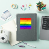 かに座 LGBTQ プライド レインボー 占星術デザイン シール (iPadカバー)