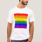 かに座 LGBTQ プライド レインボー 占星術デザイン Tシャツ (正面)