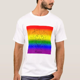 かに座 LGBTQ プライド レインボー 占星術デザイン Tシャツ