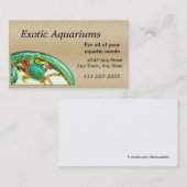 かに魚または水族館の名刺 名刺 (正面/裏面)