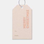 ～かはっきりしたらモダンの聖降誕祭を祝う珊瑚祭 ギフトタグ (正面)