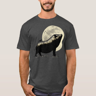 かべを食べる豚 Tシャツ