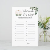 かぼちゃおむつバッグ赤ちゃんシャワーゲームに何がある (スタンド正面)