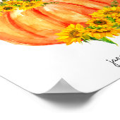 かぼちゃおむつラッフルベビーシャワー ポスター (角)