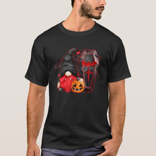 かぼちゃおもしろいを使った吸血鬼の衣装 Tシャツ (正面)