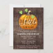 かぼちゃがやってくる | かわいいベビーシャワー 招待状 (正面)