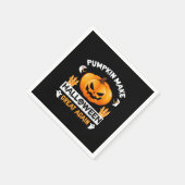 かぼちゃがハロウィンを素晴らし作り直す スタンダードカクテルナプキン (角)
