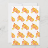 「かぼちゃが三つ」 招待状 (裏面)