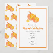 「かぼちゃが三つ」 招待状 (正面/裏面)