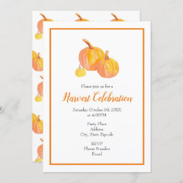 「かぼちゃが三つ」 招待状