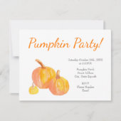 「かぼちゃが三つ」 招待状 (正面)