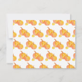 「かぼちゃが三つ」 招待状 (裏面)