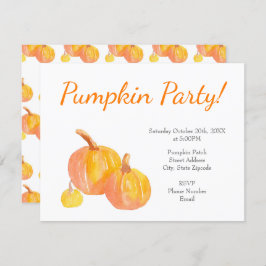 「かぼちゃが三つ」 招待状