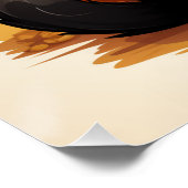 かぼちゃが入ったかわいい黒猫 ポスター (コーナー)