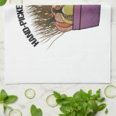 かぼちゃが3個あるバスケット キッチンタオル (折り畳み)