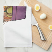 かぼちゃが3個あるバスケット キッチンタオル (四つ折り)