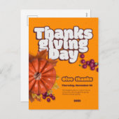 かぼちゃでかわいい感謝祭|過去記事 シーズンポストカード (正面/裏面)