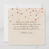 かぼちゃで感謝祭の本 カード (裏面)