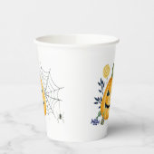 かぼちゃとクモの巣 紙コップ (左)