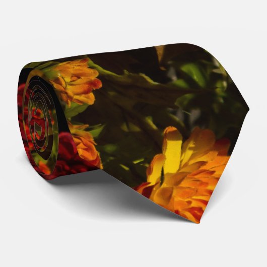 かぼちゃとママのアレンジメントタイ ネクタイ (ロール)