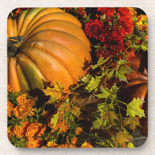 かぼちゃとママの配置 コースター (正面)