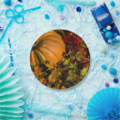 かぼちゃとママの配置 ペーパープレート (パーティー)