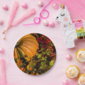 かぼちゃとママの配置 ペーパープレート (パーティー)