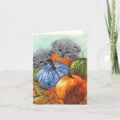 かぼちゃと子猫のカード 招待状 (正面)