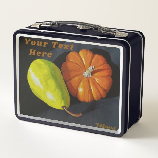 かぼちゃと梨の弁当箱 メタルランチボックス (裏面)