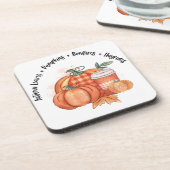 かぼちゃと焚き火 コースター (左側)