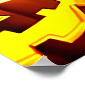 かぼちゃと猫耳の女性 | AI Art ポスター (角)