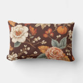 かぼちゃと秋の花 ランバークッション (正面)