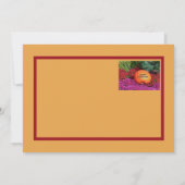 かぼちゃと花/ハッピーハローウィンフラットカード カード (裏面)