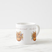 かぼちゃと花 – 感謝祭 –  エスプレッソカップ (正面右)