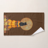 かぼちゃと黒猫ハンドタオル ハンドタオル (ハンドタオル)