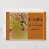 かぼちゃとMums 2 /感謝/ 5" x 7"はがき 招待状 (正面)