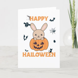 かぼちゃのウサギ ハロウィン かわいいウサギたち シーズンカード