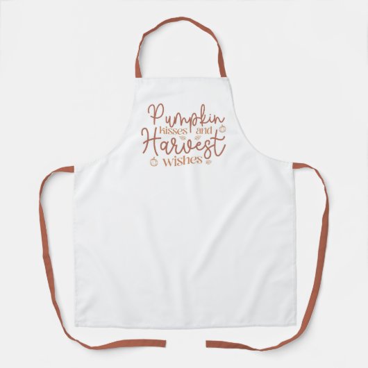 かぼちゃのキスと収穫願い エプロン (正面)