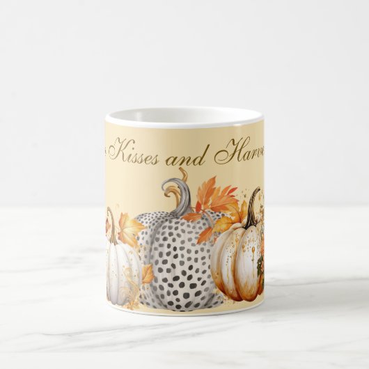 かぼちゃのキスと収穫願い コーヒーマグカップ (中央)