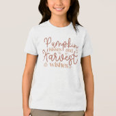 かぼちゃのキスと収穫願い トライブレンドＴシャツ (正面)