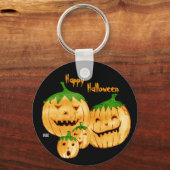 かぼちゃのキーチェーンが判読できない キーホルダー (正面)
