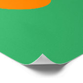 かぼちゃのグラフィックポスター、子供部屋の壁アート ポスター (角)