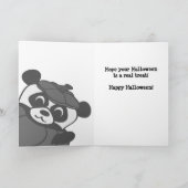 かぼちゃのコスチューム・トリック・オアトリートのパンダ カード (内部)