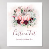 かぼちゃのサイン ポスター (正面)