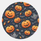かぼちゃのシール ラウンドシール (正面)