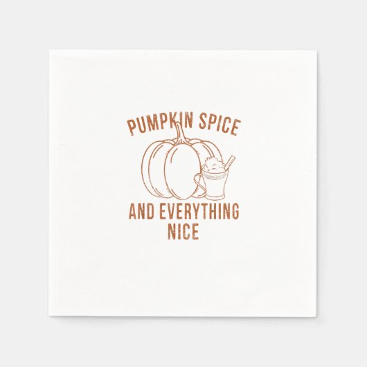 かぼちゃのスパイスと何もかも～よりも素敵な秋シーズン スタンダードカクテルナプキン (正面)