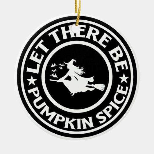かぼちゃのスパイスを置く セラミックオーナメント (正面)